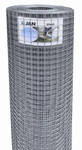 Siatka zgrzewana hodowlana ocynk 25x25x2,0mm  (12,5m2)