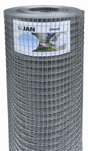 Siatka zgrzewana hodowlana ocynk 16x16x1,2mm (25m2)