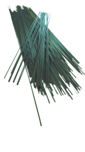 Drut florystyczny goły +PCV  fi 1,2/1,8mm  pręty 52cm 10kg