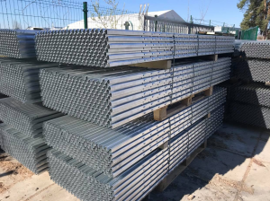 Słupek do siatki leśnej typ Z  wys 220cm pakiet 100szt 50x30x1,5mm Ocynk