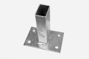 Podstawa słupka 60x40mm ocynk prosta 