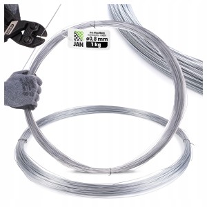 Drut ocynkowany fi 0,8mm miękki 1kg 