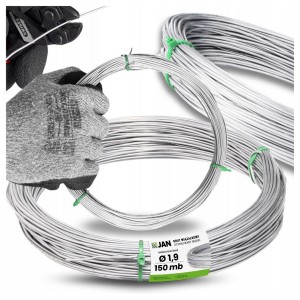 Drut ocynkowany fi 1,9mm miękki 150mb 