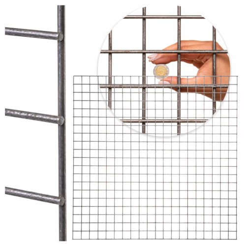 SIATKA ZGRZEWANA goła KRATA STALOWA Arkusz 1000x1000mm 50x50mm drut fi 4,6mm