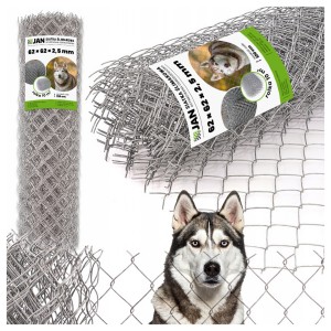 Siatka ogrodzeniowa na POSESJĘ ocynkowana 62x62x2,5mm (h-1,2m) 10mb