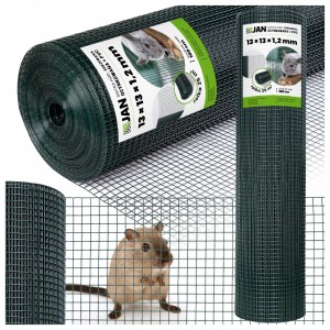 Siatka Zgrzewana 13x13x1,2mm 25m2 na Woliery Ogrodzenie Klatki Hodowla