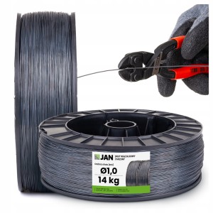 DRUT do wiązania wiązałkowy ŻARZONY zbrojeniowy fi 1,0mm SZPULA 14kg