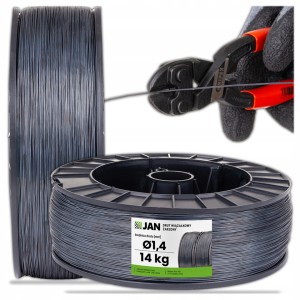 DRUT do wiązania wiązałkowy ŻARZONY zbrojeniowy fi 1,4mm SZPULA 14kg