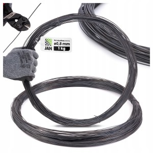 DRUT do Wiązania Wiązałkowy ŻARZONY Zbrojeniowy 0,8mm 250mb 1kg do Zbrojeń