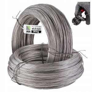 DRUT STALOWY TWARDY czarny 1,0mm Zbrojeniowy MOŻNA GO SPAWAĆ 4000mb 25kg