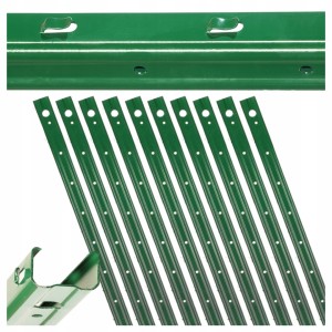 SŁUPKI ogrodzeniowe do SIATKI LEŚNEJ 1,8m ZACZEPY RAL zielony TYP C 10szt