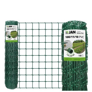 SIATKA OGRODZENIOWA węzłowa Leśna 100/11/10 ZIELONA OC PCV 25mb