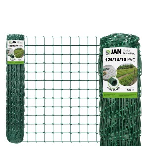 SIATKA OGRODZENIOWA węzłowa Leśna 120/13/10 ZIELONA goły PCV 25mb