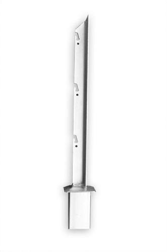 Wysięgnik pionowy 60x40mm stal ocynkowana do drutu kolczastego 
