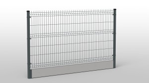 Panel ogrodzeniowy OC+RAL 1330x2500 fi 4,8 50x200mm  4 kolory