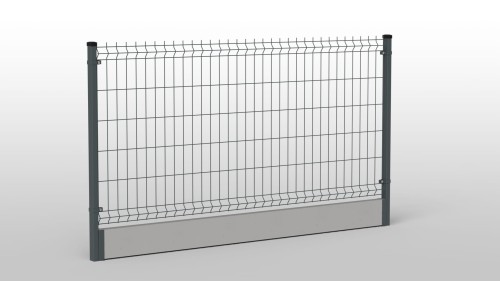 Panel ogrodzeniowy OC+RAL 1230x2500 fi 3,8 70x200mm  4 kolory