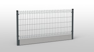 Panel ogrodzeniowy OC+RAL 1030x2500 fi 3,8 70x200mm  4 kolory