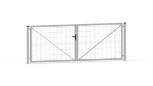 Brama dwuskrzydłowa 3D 2000x4000mm ocynkowana ogniowo