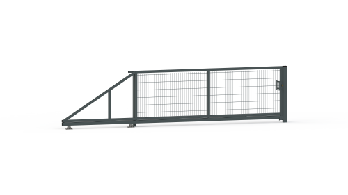 Brama Przesuwna 4000 x 1500 - panel 2D - RAL 7016 - Uchwyt - KATALOG.png