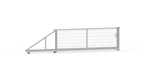 Brama Przesuwna 4000 x 1500 - panel 2D - Ocynk - Uchwyt - KATALOG.png