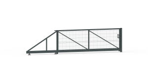 Brama przesuwna 3D 2000x4000mm oc+ral  4 kolory