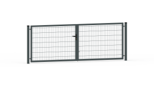 Brama dwuskrzydłowa 2D 1400x4000mm oc+ral 4 kolory