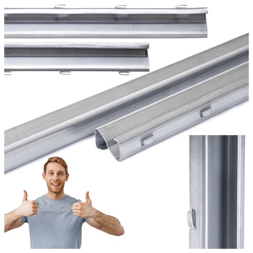 Słupek do siatki leśnej Typ Z wys 280cm 50x30x1,5mm Ocynk