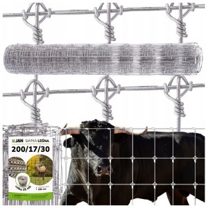 SIATKA LEŚNA 200/17/30 TITAN KNOT 25mb Ocynkowana 245g/m2 fi 2,5mm
