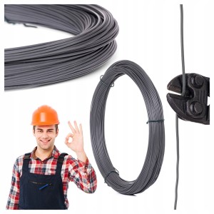 Drut powlekany goły PCV grafit fi 1,2mm/1,8mm 1kg 