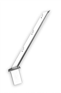 Wysięgnik ukośny 60x40mm stal ocynkowana do drutu kolczastego